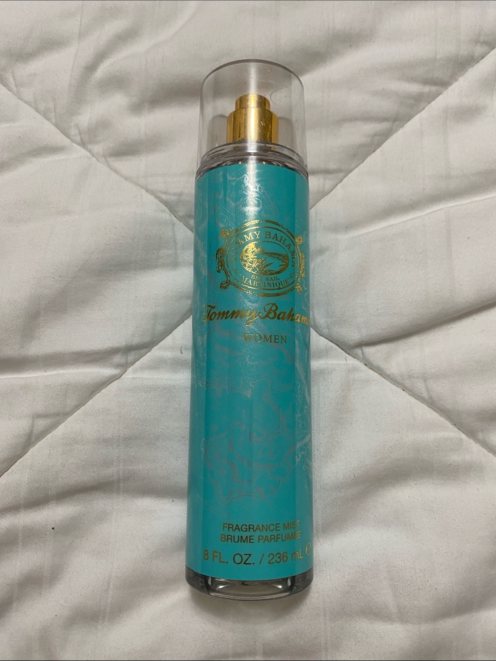 Tommy Bahama Women's Fragrance Mist in Turquoise with Gold Accents 3/4